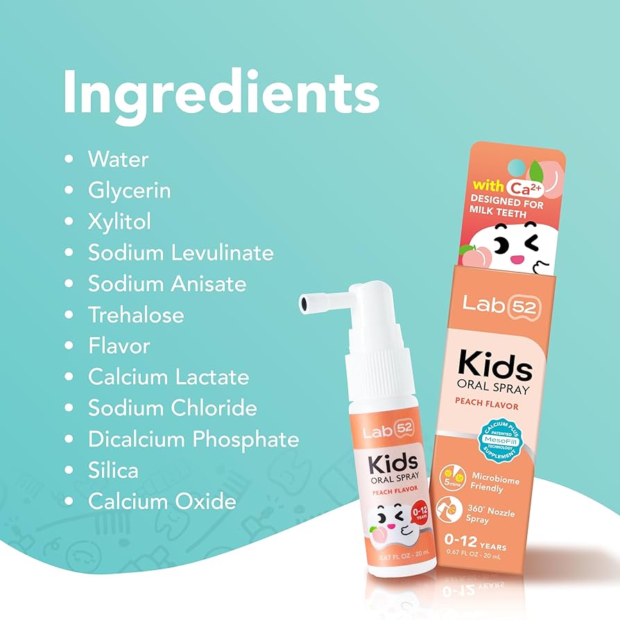 Amazon.com: LAB52 Kids Oral Spray, Toddler Toothpaste Helper